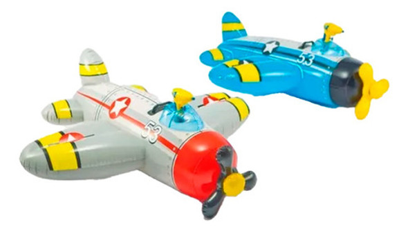 Flotador Inflable Avión Con Pistola De Agua 22696/3 Mm 0