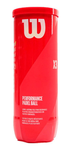 Wilson Tubo Pelotas Padel Performace X3 Amarillo Cli 1