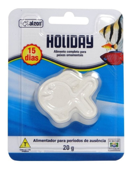 5 Und. Alcon Holiday 20g- Ração De Peixes - Férias 15 Dias 1