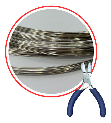 1 Pinza Nylon Pocket + 100gr Alambre Alpaca Semidura Bijou 0