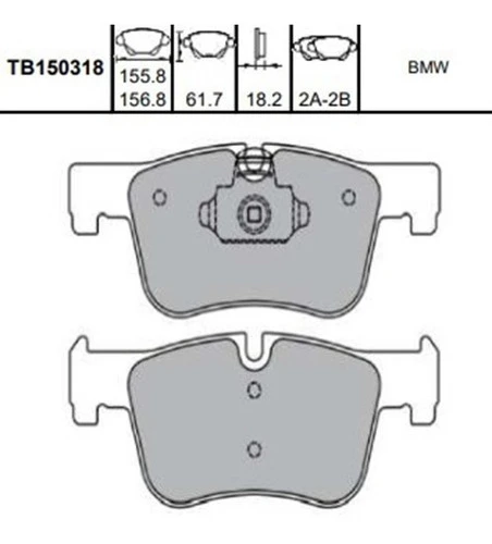 Pastilla De Freno Bmw F30 Del. 1