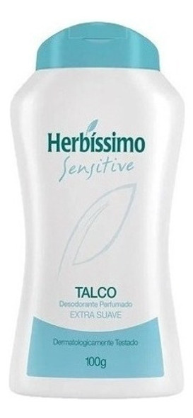 4x Herbíssimo Sensitive Talco Desodorante Perfume Suave 100g 1