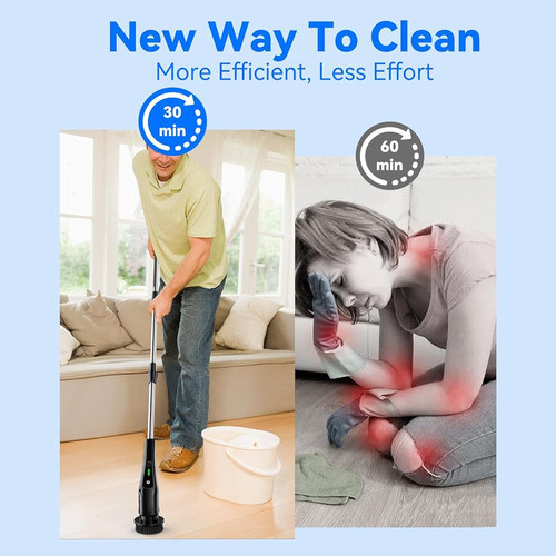 Fregadora De Centrifugado Eléctrica, Cepillo De Limpieza De 1