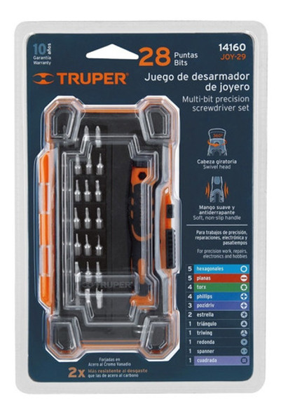 Set Destornilladores Precisión 28 Puntas Joyero Truper 14160 0 Set Destornilladores Precisión 28 Puntas Joyero Truper 14160 0