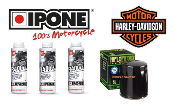Kit Service Harley Davidson Sportster 883 Ipone+filtro Black 1