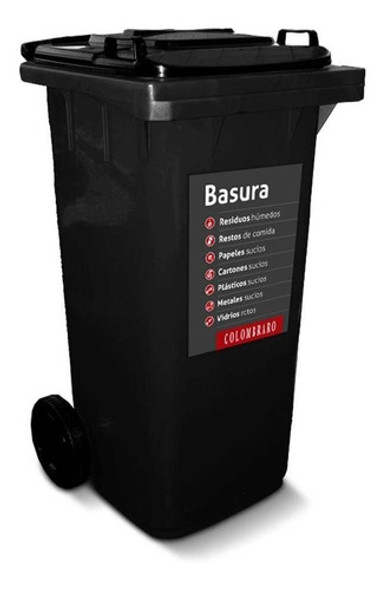 Tacho Basura Portable Con Tapa De 120 Litros 0