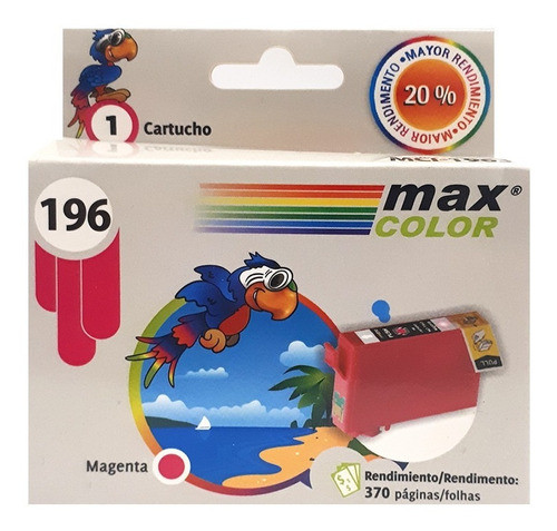 Cartucho Maxcolor Magenta Compatible Epson Xp-101 T196320 0