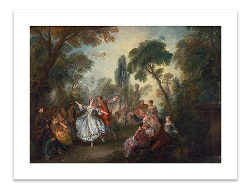 Lamina Fine Art La Camargo Bailando Lancret 53x70 M Y C 0
