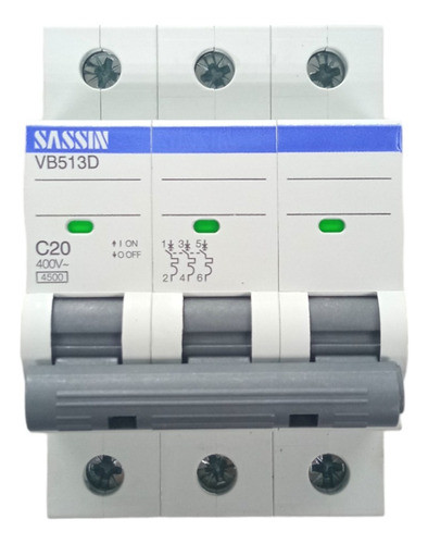 Termica Trifasica (3p) 20a Sassin 1