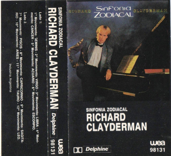 Cassette Gran Pianista Richard Clayderman Sinfonía Zodiacal 0