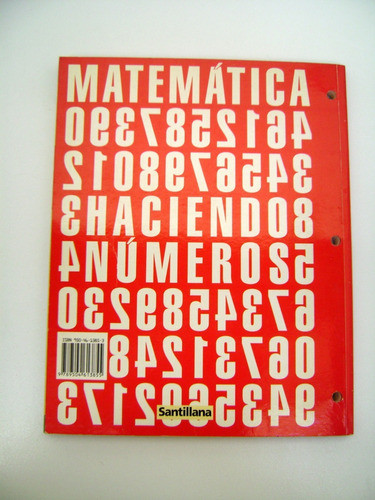 Haciendo Numeros 4 Matematica Santillana Excelente Boedo 1