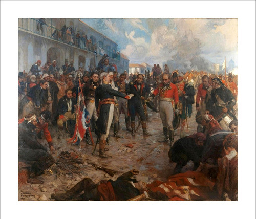 Lamina  Reconquista De Buenos Aires Charles Fouqueray 60x70 0