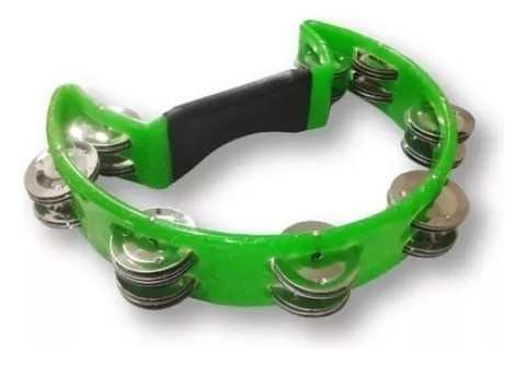 Pandereta Aro Media Luna Parquer 8 Sonajas Dobles 1