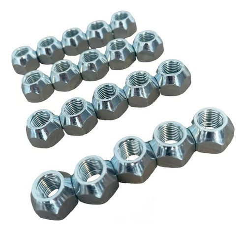 Kit X 24 Tuercas Conicas Rueda 7/16 Chevrolet 400 Chevy Silv 0