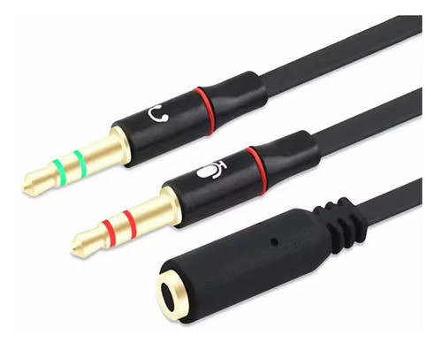 Cable Adaptador 2 Plug 3,5mm Macho Jack Hembra Audio Ps4 Cel 0