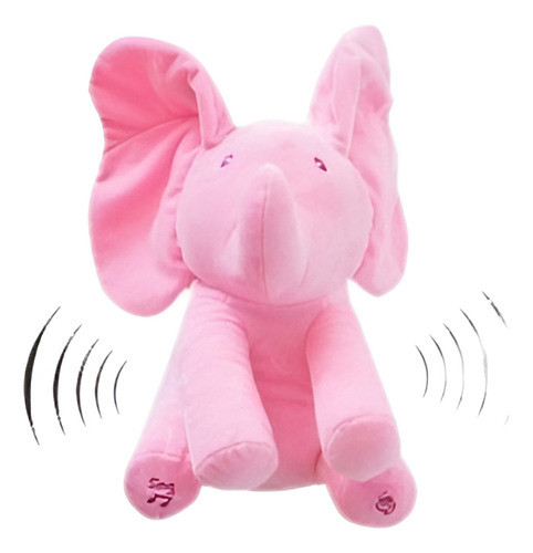 Peek-a-boo Elefante Bebé Peluche Cantando Flappy Juego De Pe 0