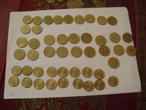 Lote Ii. 47 Monedas Argentina 1$ , 5 $ 10 $ Años 1975 A 1978 0