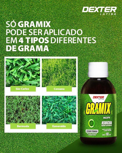 Gramix Herbicida Seletivo Gramado Ervas Daninhas 100ml 1