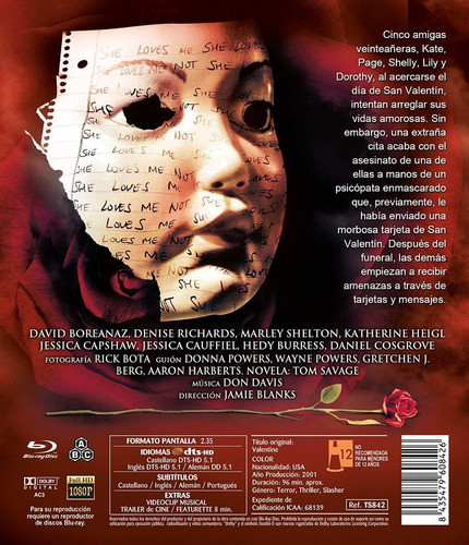 Blu-ray Valentine / Dia De Venganza (2001) 1