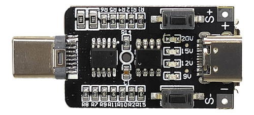 Usb C Pd Dc Módulo Prueba Disparador Voltaje 9v 12v 20v Pote 1