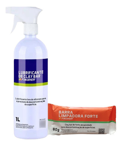 Lubrificante E Barra Descontaminadora Forte 80g - Finisher 0