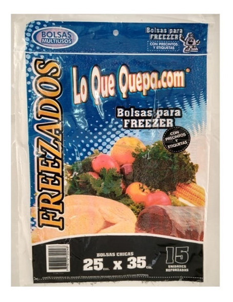 Bolsas Para Freezer C/ Precintos Y Etiquetas 25x35cm X 15u 0