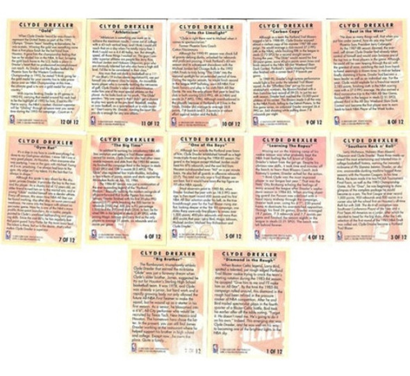 Coleção Cards Nba Fleer 93/94 - Career Highlights - 12 Cards 1