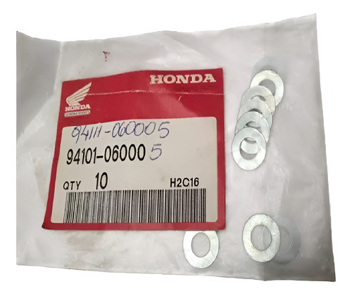 Arandela Plana Original Honda 6mm Bolsa 10unid) 0