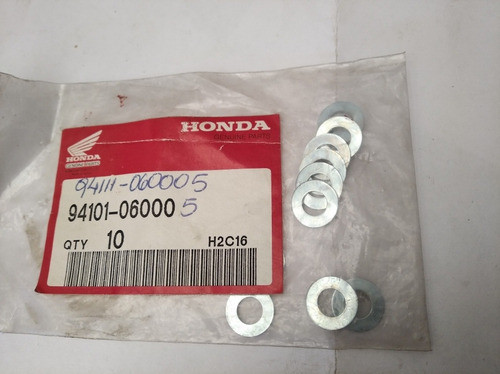 Arandela Plana Original Honda 6mm Bolsa 10unid) 1