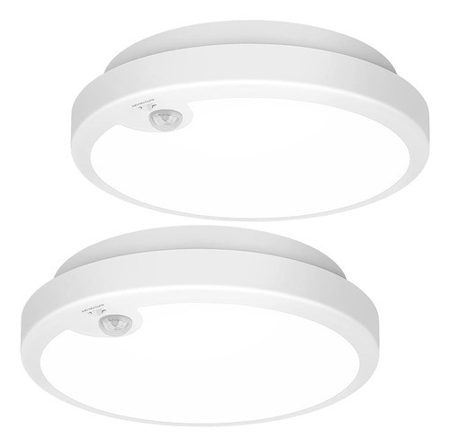 Paquete De 2 Sensor De Movimiento Led Luz De Techo Operado C 0