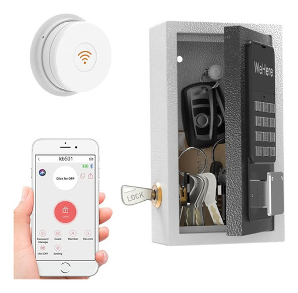 ~? Wehere Key Lock Box Con Puente Wi-fi, Inteligente Y Portá 0