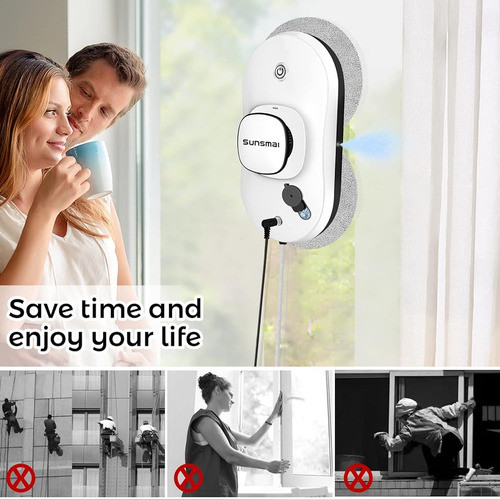 Sunsmai Robot De Limpieza De Ventanas, Aspirador De Ventana 1