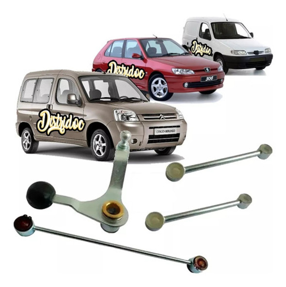 Kit Leva+ Bieletas Selector Cambio Peug 306 Partner Berlingo 0