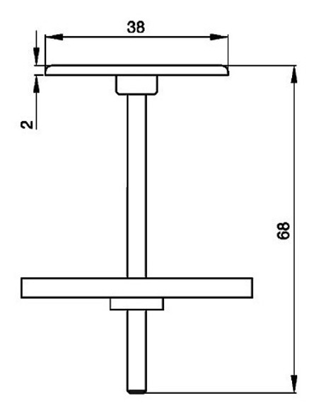 Cubre Agujero Fv  Armado 0254.02 Cromado 1