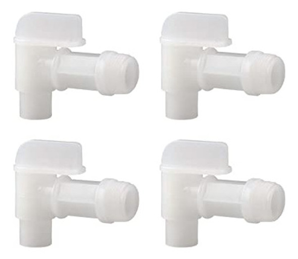 Grifo Barril Plstico Blanco Manual 3/4 Para Bidn De Aceite O 1