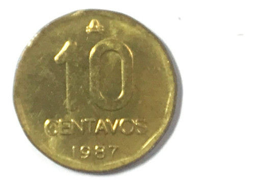 Monedas Argentinas: 10 Centavos 1987 Bronce Sin Circular 0