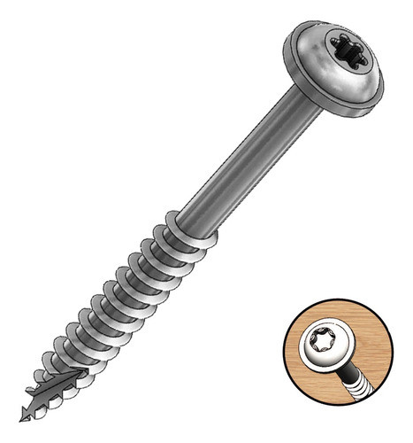 Tornillos Torx 2.5 Pulgadas (63mm) X35 Unidades Milesraft 0