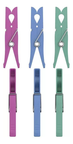 Prendedor De Roupas Compact P/ Varal 12pçs Flash Limp 1