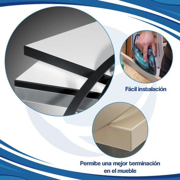 Tapacanto Abs Pvc 22x0.40 Negro 300 Mts Melamina Mueble * 1