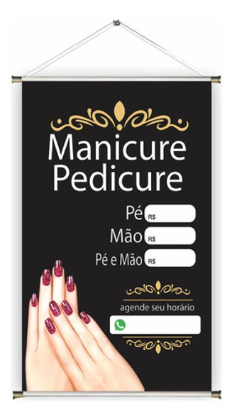Banner Pronta Manicure Ref 371 45x70 Cm (arte Pronta) 0