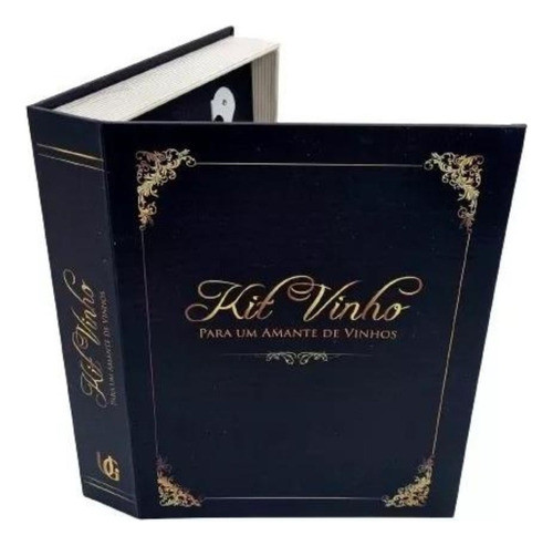 Kit Abridor De Vinho C\ 5 Peças Presente Livro 0