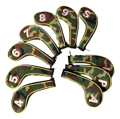Grandes Dientes Cremallera Cremallera Golf Hierro Headcovers 0
