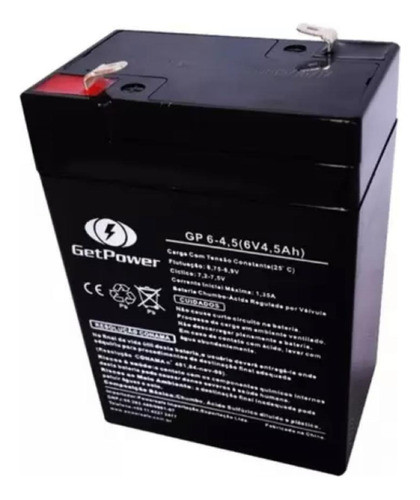 Bateria Para Brinquedo Carrinho Eletrico Motinha 6v 4,5ah 1
