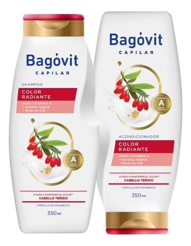 Kit Bagóvit Cabello Teñido Shampoo 350ml+acond 350ml Sintacc 0