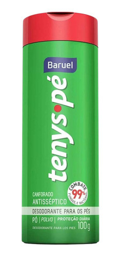 Kit C5 Desodorante Pés Canforado 100g Tenys Pé  Baruel 1