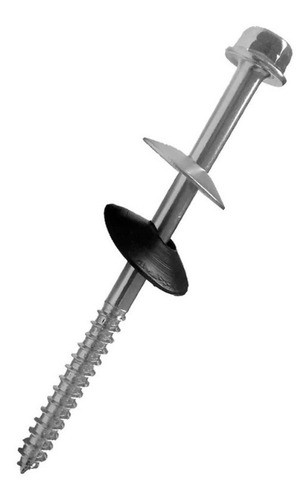 200 Parafuso Telha Fibrocimento 5/16 110mm Zincado Completo 0