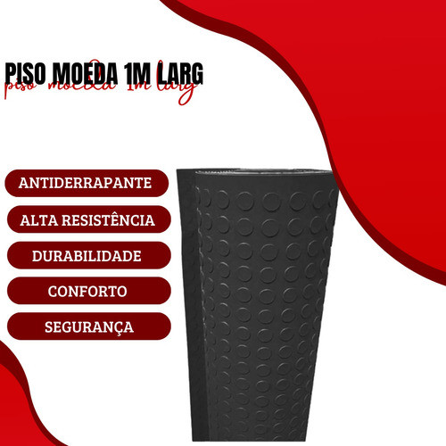 4 Metros Tapete Tipo Moeda Para Academia Celpan 1