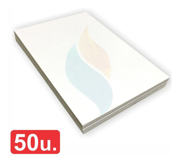 Cartulina Sublimable A4 Blanca Brillante X50 Carton Hd 1.5mm 1