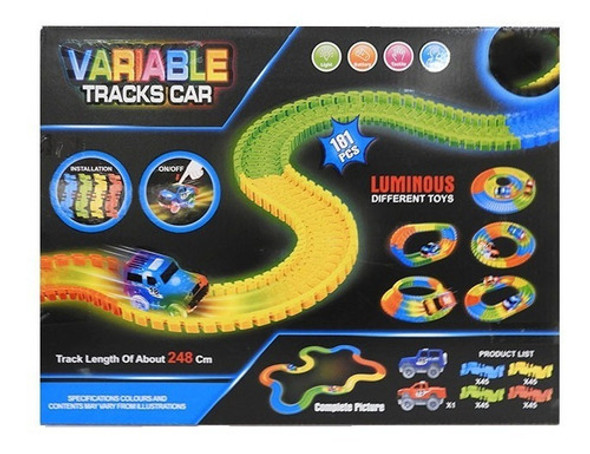 Pista Flexible Con Luz 181 Pcs + 1 Auto 1830831 0