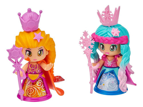 Muñeca Set De Reinas X 2 Figuras - Pinypon 0
